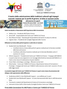 Il teatro dalla valorizzazione delle tradizioni culturali agli impegni concreti Il teatro dalla valorizzazione delle tradizioni culturali agli impegni concreti
